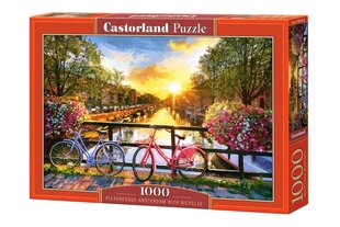 Пазл Castorland Puzzle Picturesque Amsterdam with Bicycles 1000 дет. цена и информация | Пазлы | kaup24.ee