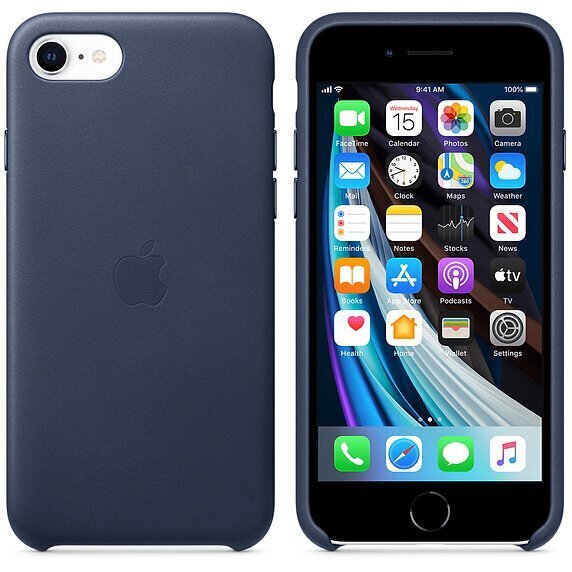 Apple Leather Case MXYN2ZM/A Midnight Blue hind ja info | Telefoni kaaned, ümbrised | kaup24.ee