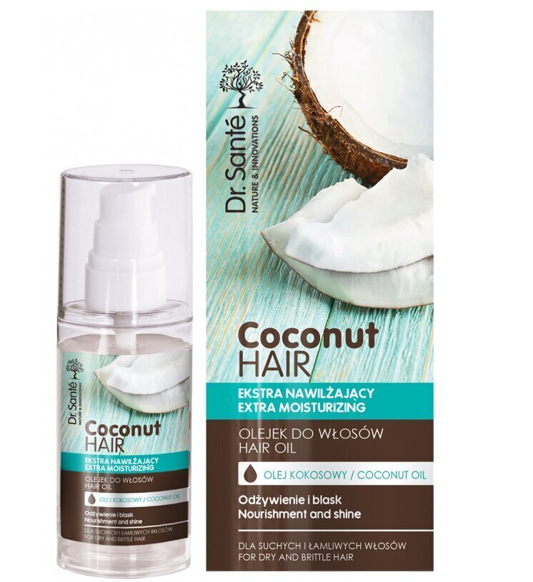 Juukseõli Dr. Sante Coconut, 50 ml цена и информация | Maskid, õlid, seerumid | kaup24.ee