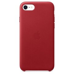 Apple Leather Case, sobib iPhone 7 / 8 / SE (2020) jaoks, punane hind ja info | Telefoni kaaned, ümbrised | kaup24.ee