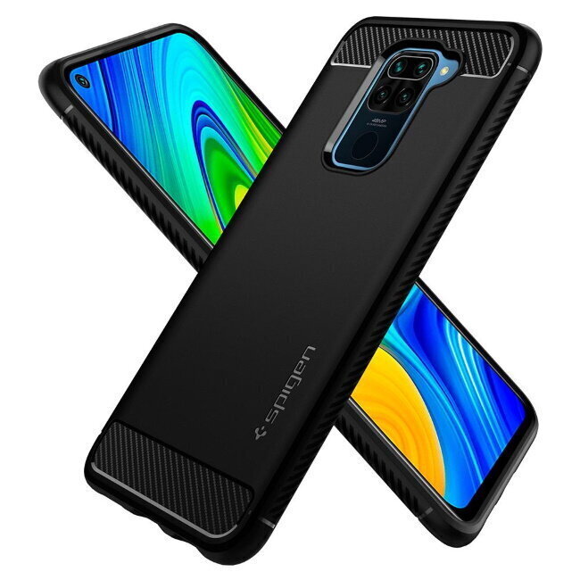 Spigen, sobib Xiaomi Redmi Note 9 jaoks, must hind ja info | Telefoni kaaned, ümbrised | kaup24.ee