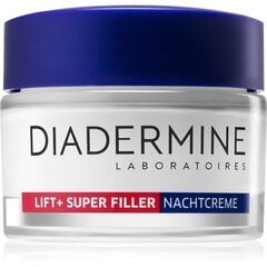 Kortsudevastane öökreem Diadermine Lift+ Super Filler, 50 ml hind ja info | Näokreemid | kaup24.ee