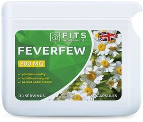 Toidulisand Feverfew Neitsikummel 200 mg 60 kapslit hind ja info | Muud toidulisandid ja preparaadid | kaup24.ee