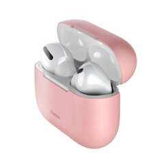 Baseus Silica Особо тонкий силиконовый защитный чехол для Apple Airpods Pro (MWP22ZM/A) Розовый цена и информация | Наушники | kaup24.ee