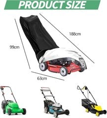 Muruniiduki kate, 210D Oxfordi riidest muruniiduki kate, murutraktor цена и информация | Газонокосилки | kaup24.ee
