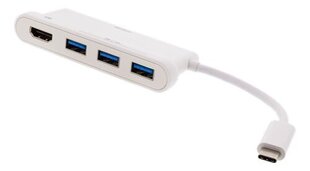 Deltaco USBC-HUB102 hind ja info | USB jagajad, adapterid | kaup24.ee