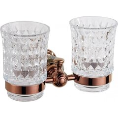 Mexen Estela двойной стакан с держателем, rose gold цена и информация | Аксессуары для ванной комнаты | kaup24.ee