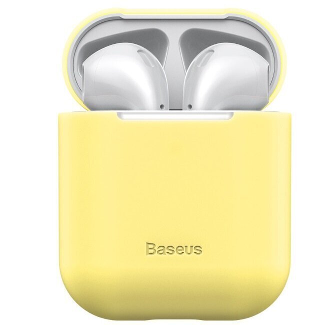 Baseus Super Thin Silica Gel Case AirPods 1/2 цена и информация | Kõrvaklappide tarvikud | kaup24.ee