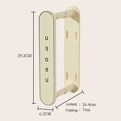 Seinale kinnitatav pikendatav riidepuu korraldaja, laiendatav hoiurest цена и информация | Вешалки и мешки для одежды | kaup24.ee