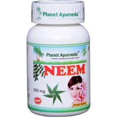 Toidulisand NEEM - nahale, seedimisele, viirustele, seentele Planet Ayurveda™, 60 kapslit hind ja info | Vitamiinid, toidulisandid, ilu preparaadid | kaup24.ee