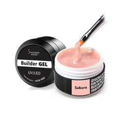 Ehitusgeel küüntele Sincero Salon Sakura, 15 ml цена и информация | Лаки для ногтей, укрепители для ногтей | kaup24.ee