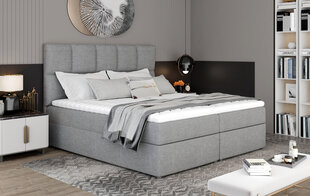 Кровать NORE Glossy 12 145x200 см, светло-серая цена и информация | Кровати | kaup24.ee