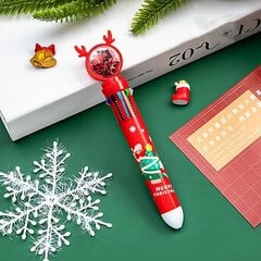 Kümme värvi pastapliiats Cartoon Põdra ripatsid Noel Merry Decor Kingitused lastele Head uut aastat 2024 hind ja info | Jõulukaunistused | kaup24.ee