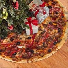 Gourmet Pizza Tree seelik 36-tolline Xmas Buffalo Plaid kodukaunistused цена и информация | Рождественские украшения | kaup24.ee