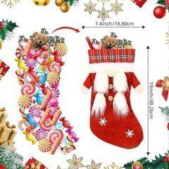 2 tk jõulusukad, uus komplekt, isikupärastatud (18 tolli) jõulusukad 3D s Santa So цена и информация | Рождественские украшения | kaup24.ee