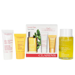 Kehahooldustoodete komplekt Clarins Instant Spa: kehaõli, 100 ml + koorija, 30 ml + näomask, 15 ml цена и информация | Кремы, лосьоны для тела | kaup24.ee