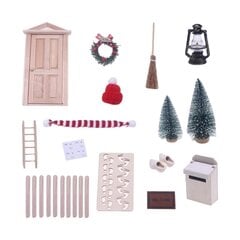 1/12 Jõulu miniatuurne ornament DIY mikromaastiku ornament jõuludeks hind ja info | Jõulukaunistused | kaup24.ee