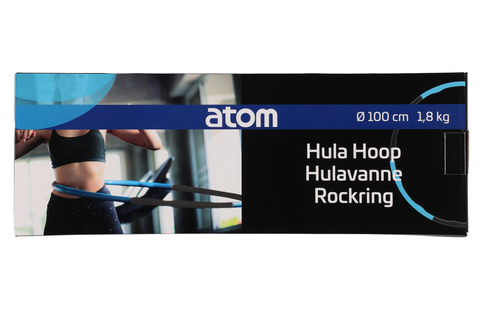 Võimlemisrõngas Atom Sports Hula Hoop, 1,8 kg цена и информация | Hularõngad | kaup24.ee