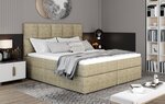 Кровать NORE Glossy 165x200 см, светло-коричневая