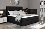 Кровать NORE Glossy 185x200 см, черная эко кожа