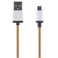 Streetz USB 2.0 "A-micro B", 2.0 м, оранжевый / Micro-119 цена и информация | Borofone 43757-uniw | kaup24.ee