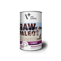 Raw Paleo Light консервы для взрослых собак с ягненком беззерновые 400 г цена и информация | Консервы для собак | kaup24.ee