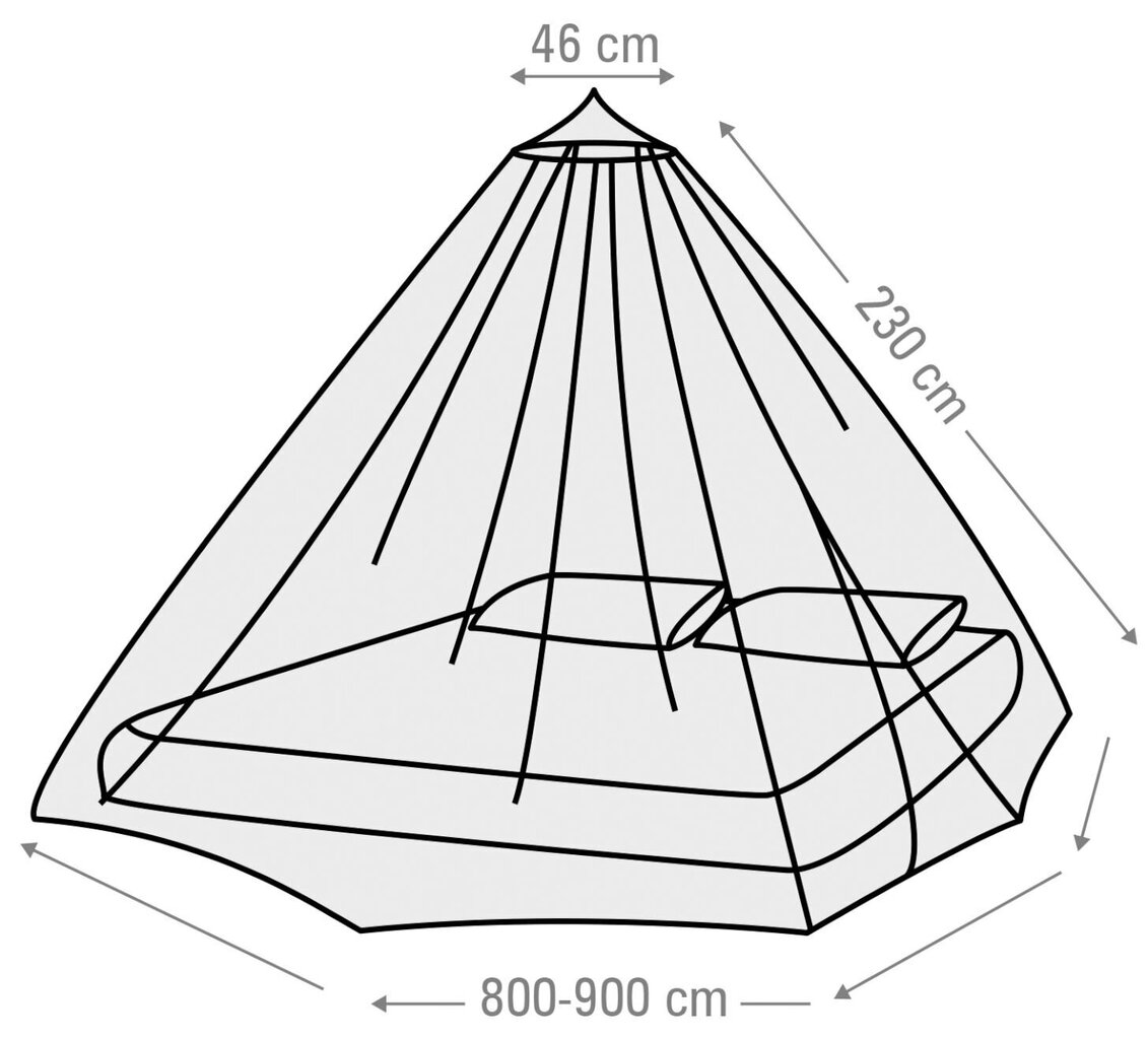 Putukavõrk voodile Abbey 230 cm цена и информация | Muu matkavarustus | kaup24.ee