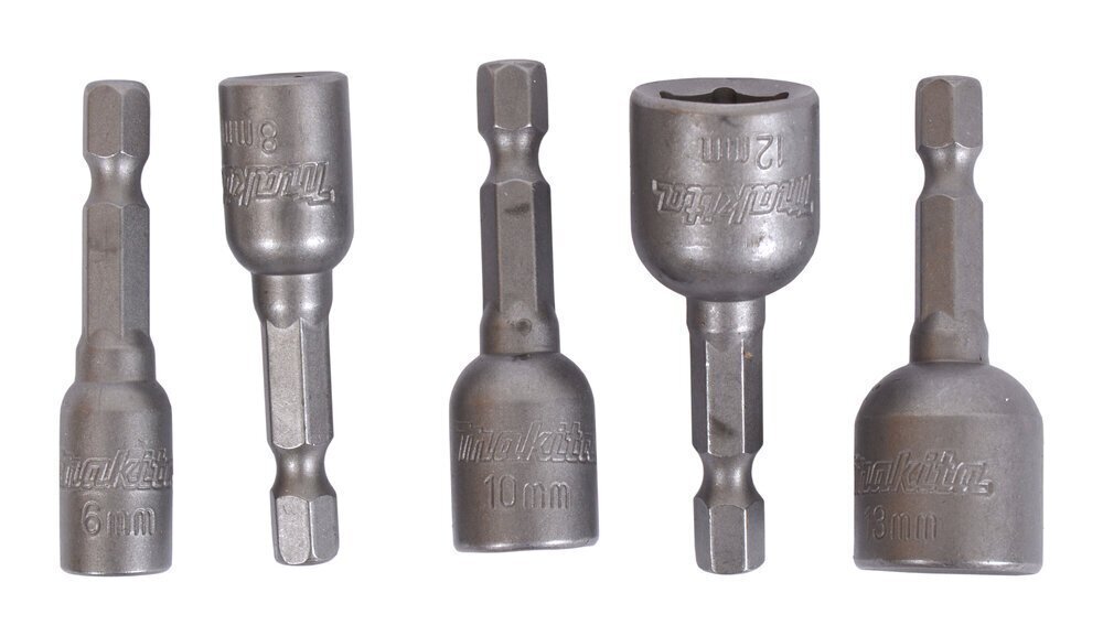 Otsikute komplekt 1/4" Makita B-39154, 5 tk hind ja info | Käsitööriistad | kaup24.ee