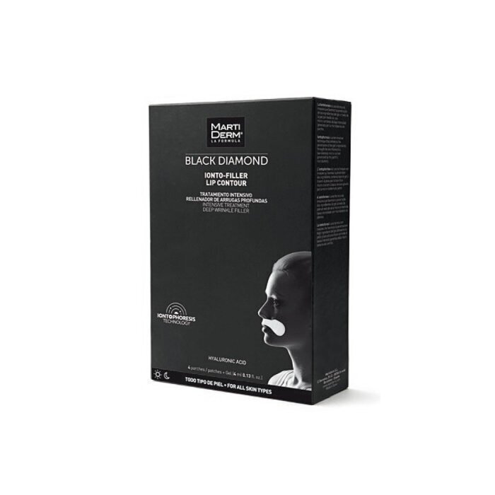 Kortsudevastane huulekontuuri mask + geel Martiderm Black Diamond Inoto-Filler 4 tk. + 4 ml hind ja info | Näomaskid, silmamaskid | kaup24.ee