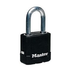 Замок навесной EXCELL резиновый с крышкой 48мм Masterlock M115EURDLF цена и информация | Замки | kaup24.ee