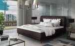 Кровать NORE Asteria 140x200 см, темно-коричневая
