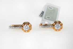 Kullast kõrvarõngad teemantidega Gemmi 09SC3000569 hind ja info | Kõrvarõngad | kaup24.ee