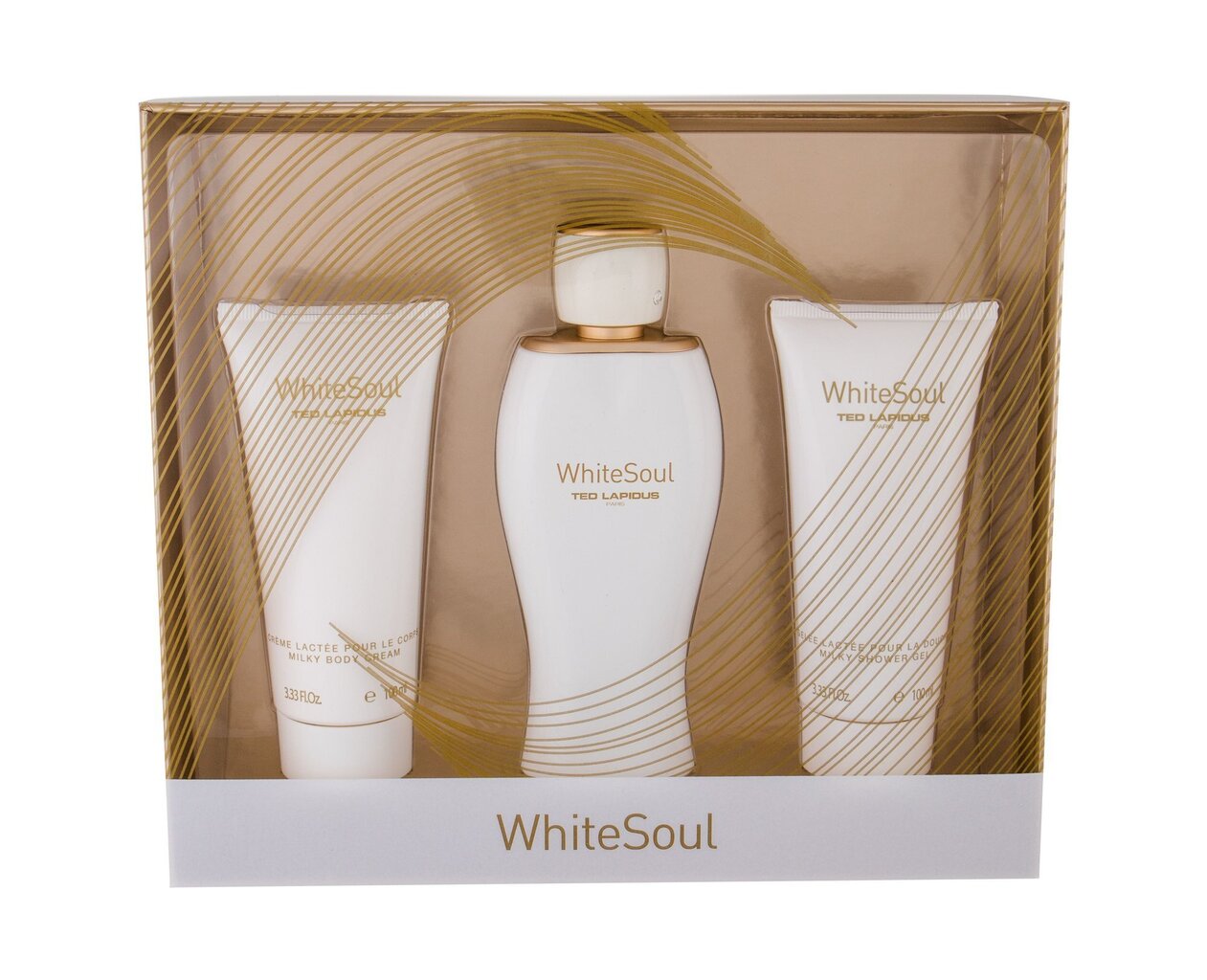 Komplekt Ted Lapidus White Soul naistele - parfüüm EDP, 100 ml + dušigeel, 100 ml + kehakreem, 100 ml hind ja info | Naiste parfüümid | kaup24.ee
