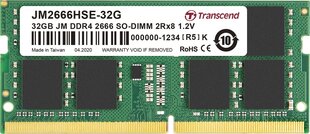 Transcend JM2666HSE-32G hind ja info | Operatiivmälu (RAM) | kaup24.ee