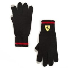 Kindad meestele Ferrari, must hind ja info | Meeste sallid, mütsid ja kindad | kaup24.ee