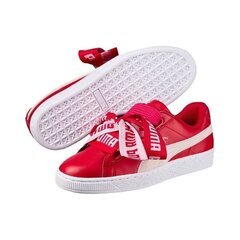 Naiste vabaajajalatsid PUMA Basket Heart DE Toreador, puanne/valge цена и информация | Спортивная обувь, кроссовки для женщин | kaup24.ee