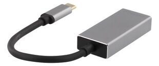 Adapter Deltaco USB-C - DisplayPort цена и информация | Адаптер Aten Video Splitter 2 port 450MHz | kaup24.ee