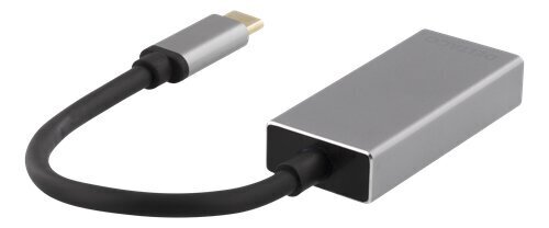 Adapter Deltaco USB-C - DisplayPort цена и информация | USB jagajad, adapterid | kaup24.ee