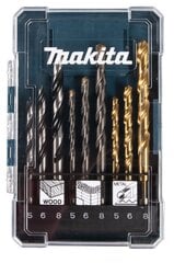 Puuride komplekt Makita D-71962, 9 tk hind ja info | Käsitööriistad | kaup24.ee