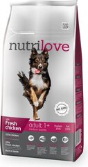 Nutrilove koeratoit adult medium fresh chicken 1,6 kg hind ja info | Kuivtoit koertele | kaup24.ee