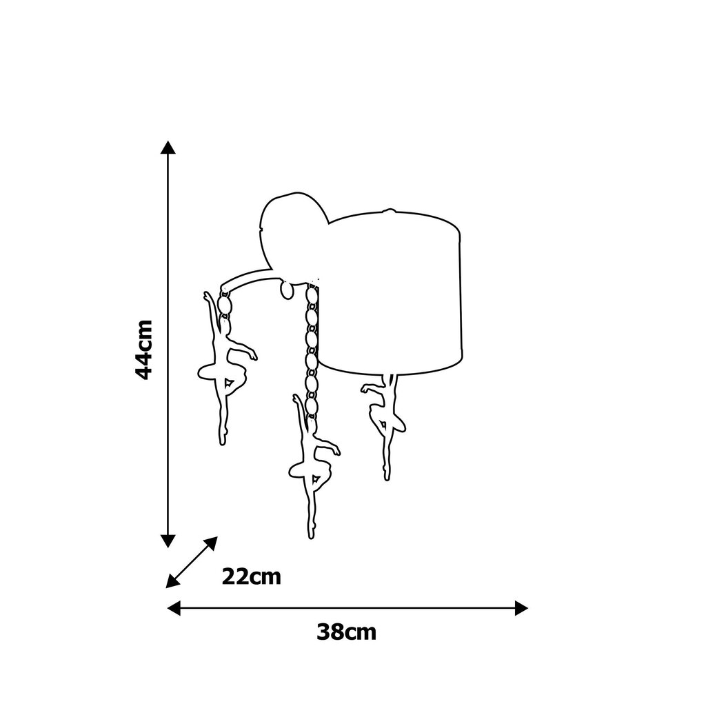 Milagro lastetoa seinavalgusti Balerina hind ja info | Lastetoa valgustid | kaup24.ee