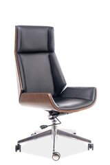 Офисное кресло Signal Meble Maryland, черное/коричневое цена и информация | Офисные кресла | kaup24.ee