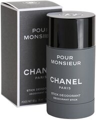 Pulkdeodorant Chanel Pour Monsieur meestele, 75 ml hind ja info | Lõhnastatud kosmeetika meestele | kaup24.ee