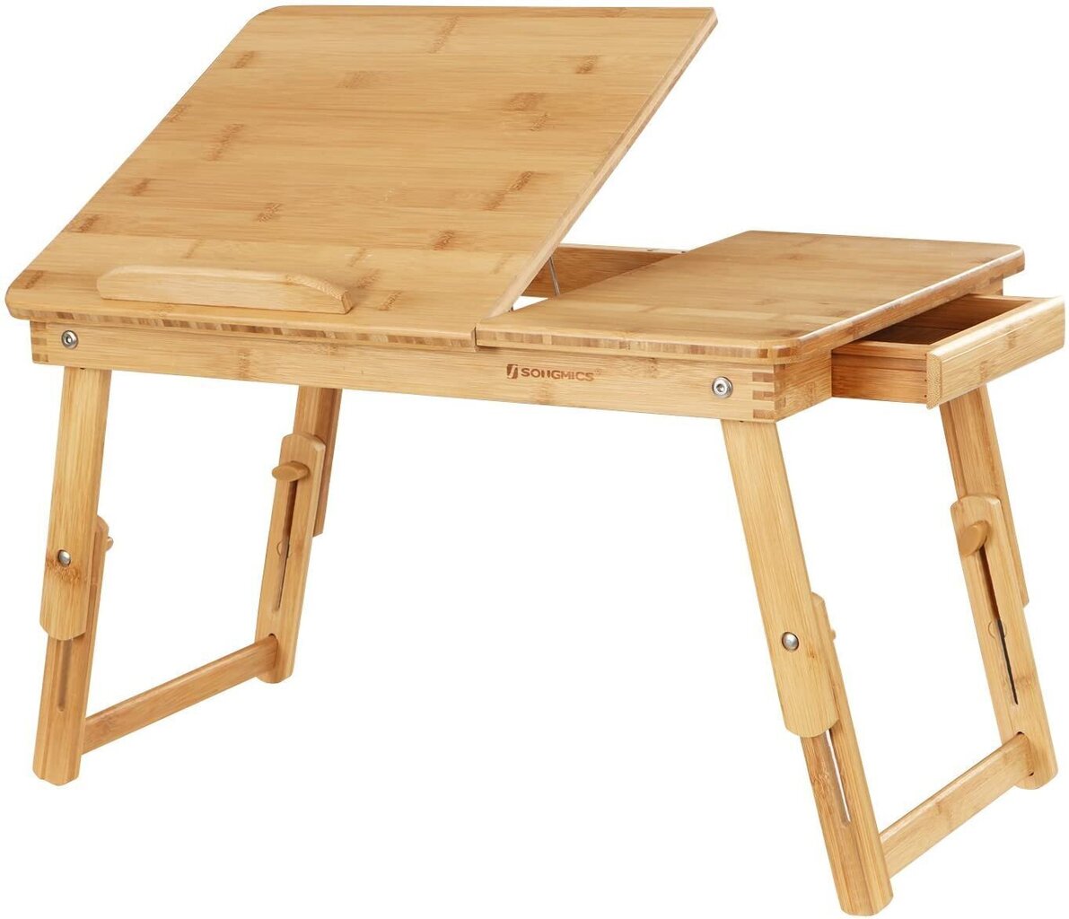 Sülearvuti laud Songmics 54,5x29 cm, pruun hind ja info | Arvutilauad, kirjutuslauad | kaup24.ee