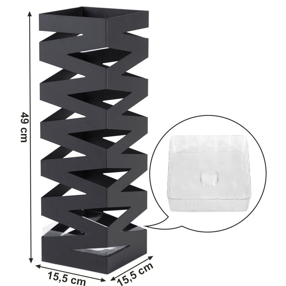 Vihmavarjualus Songmics, must цена и информация | Sisustuselemendid | kaup24.ee