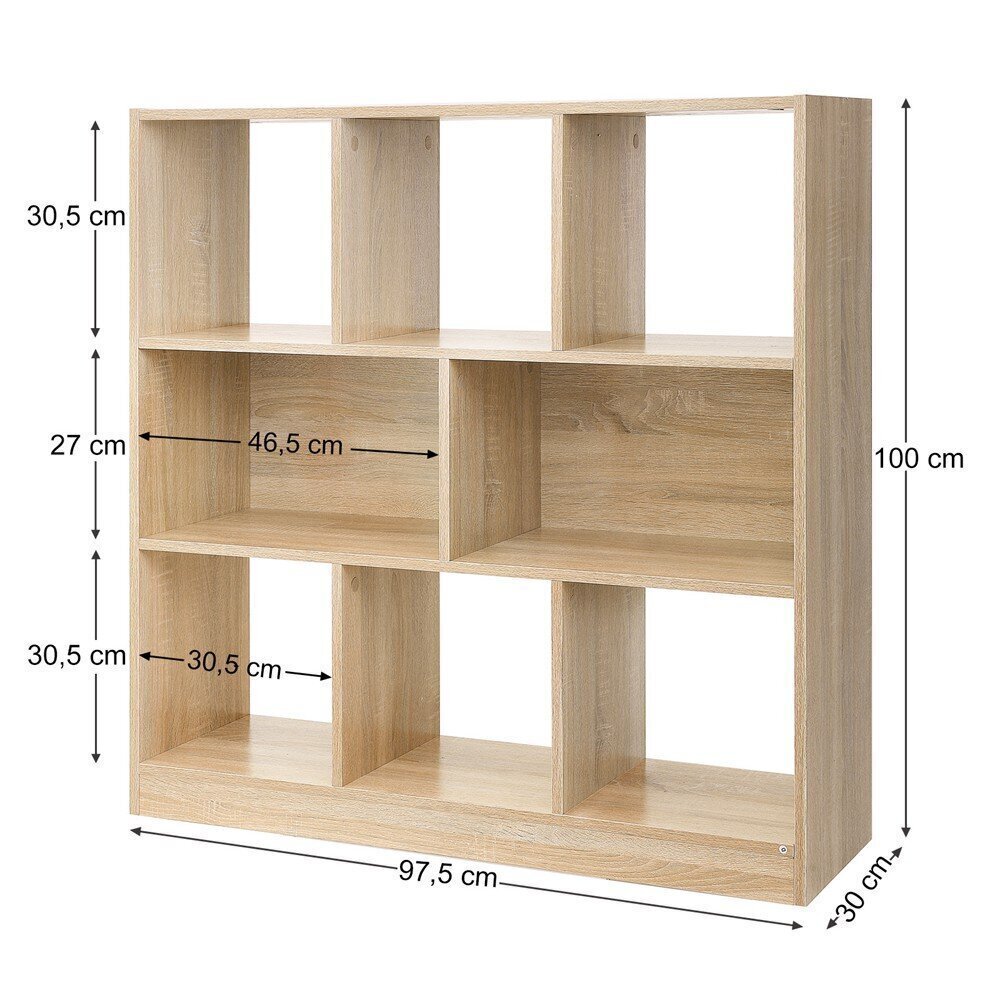 Eraldiseisev riiul Songmics 97.5x30 cm, pruun hind ja info | Riiulid | kaup24.ee