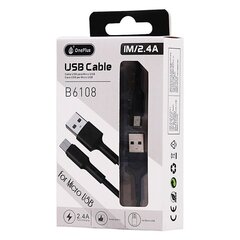 OnePlus USB-micro USB 1m 2.4A цена и информация | Borofone 43757-uniw | kaup24.ee