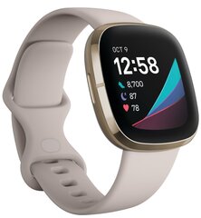 Fitbit Sense Lunar White Soft Gold Stainless Steel