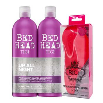 Komplekt TIGI Bed Head Fully Loaded: šampoon 750ml + palsam 750ml + RICH juuksehari hind ja info | Šampoonid | kaup24.ee