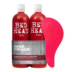 Комплект TIGI Bed Head ResurrectionTweens 2x750 мл + RICH aнтистатическая щетка для волос цена и информация | Шампуни | kaup24.ee